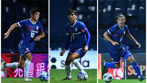 U23 Đài Bắc Trung Hoa sở hữu 3 tuyển thủ ở đội lớn  